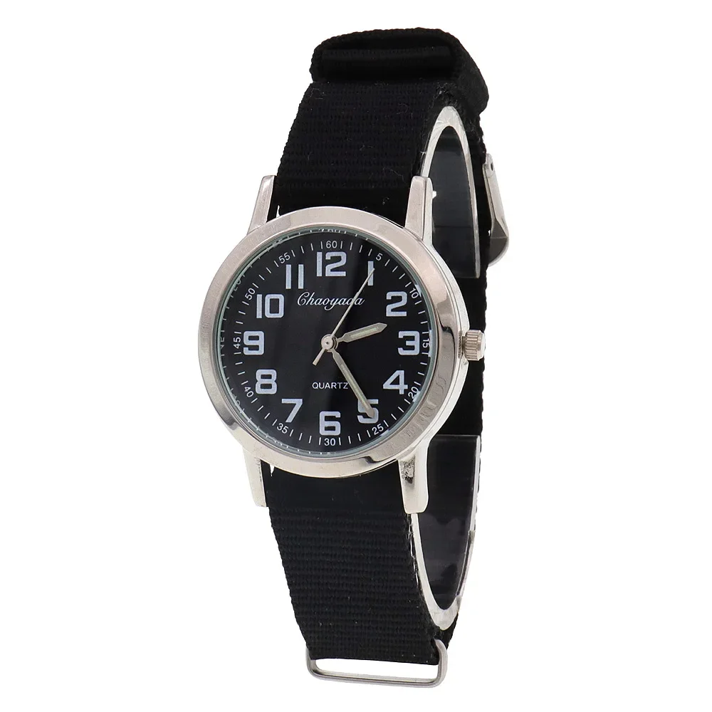 Women Casual Nylon Strap Student Watches Simple Boy Girls Watch Quartz Clock Dress Women's Watches