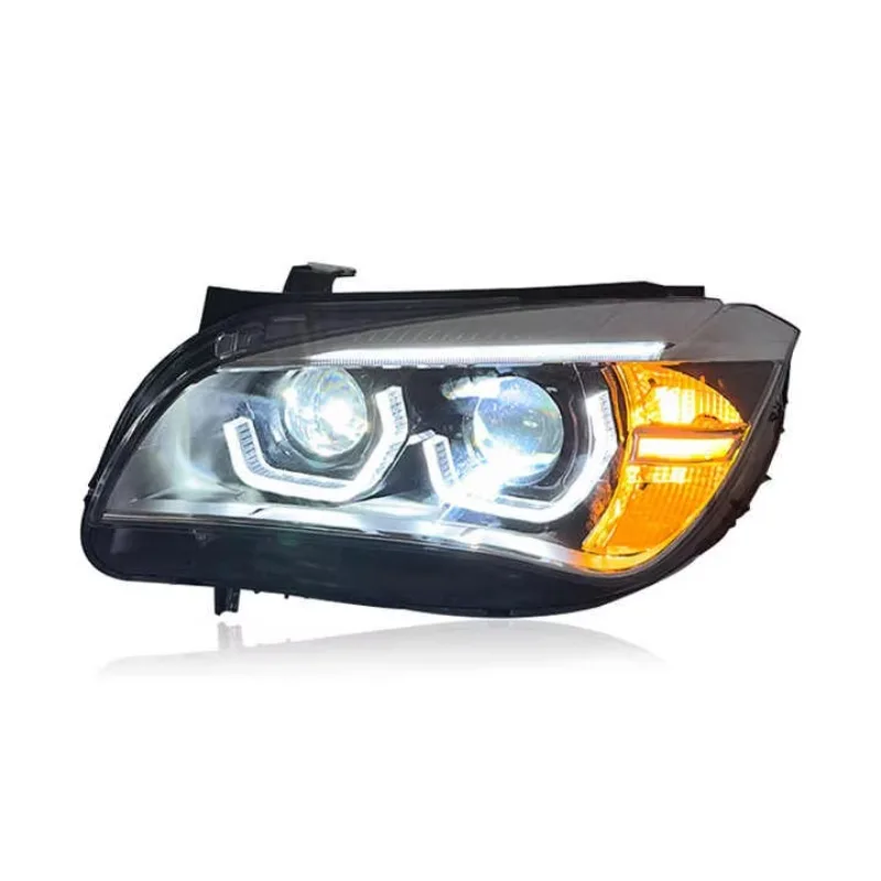 SJC اكسسوارات السيارات ل X1 E84 2010-2015 المصباح ترقية جديدة LED عدسة عالية الجودة أضواء أمامية نظام إضاءة السيارات السيارات #6