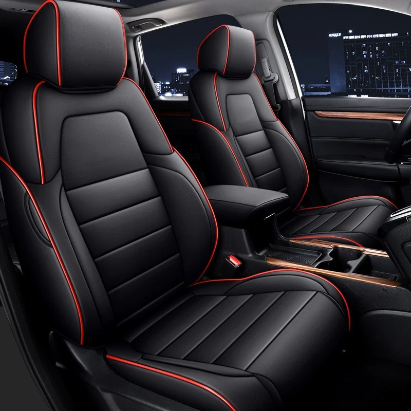 

Custom Full Set Car Seat Cover For Honda CRV 2017 2018 2019 2020 2021 CR-V Full Surround leather Seat Covers Protection cushion