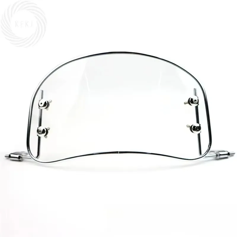 

For Modified Accessories Easy Installs for Scooter E-bike Universal Motorcycle Windshield Retro Front Wind Deflector Windscr