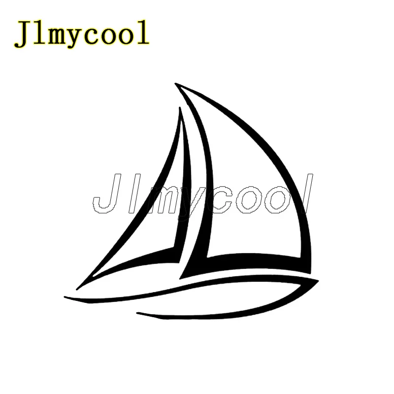 

11.4*10.6CM Interesting Sailor Sailboat Boat Decor Car Sticker Vinyl Silhouette Decal Stcker