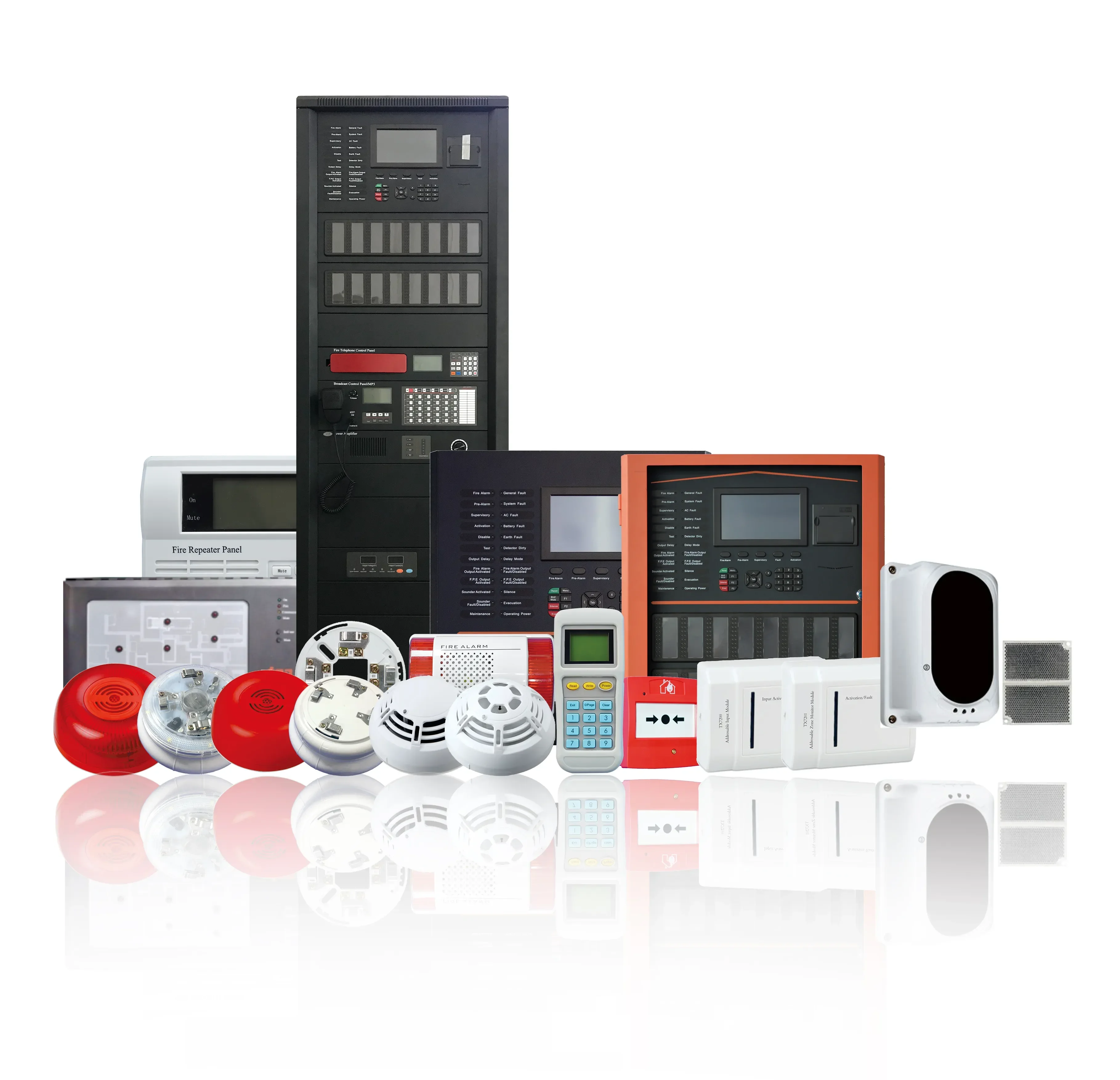 Addressable Fire Alarm Control System Complete Fire Alarm System Connect Smoke Detector