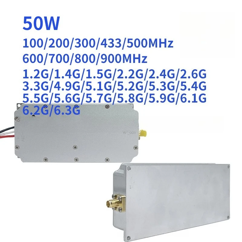 

50W RF signal generator, scanning signal source, noise generator module 100-6200MHz module 433MHz 200-300