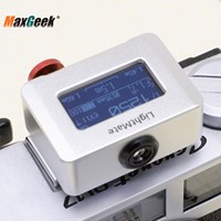 Maxgeek Metal Silvery/Black LightMate 2 Film Camera Light Meter High Precision Chargeable Ambient Light Digital Exposure Meter