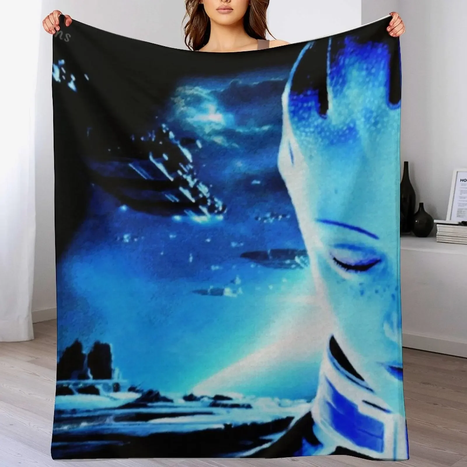 

Mass Effect: Liara T'Soni Digital Painting Throw Blanket Bed warm for winter Polar Blankets Sofas Of Decoration Blankets