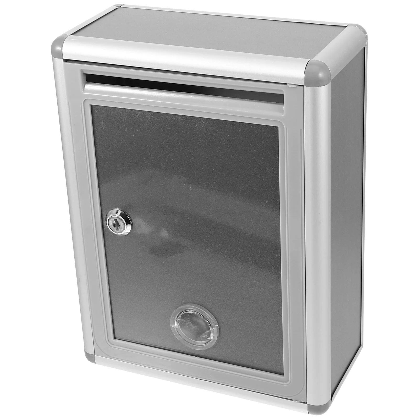 1 مجموعة جدار جبل صندوق البريد صندوق الاقتراحات البلاستيك المعدني صندوق الرسائل العامة لمكتب الفصول الدراسية في الهواء الطلق التصويت التبرع شك #5