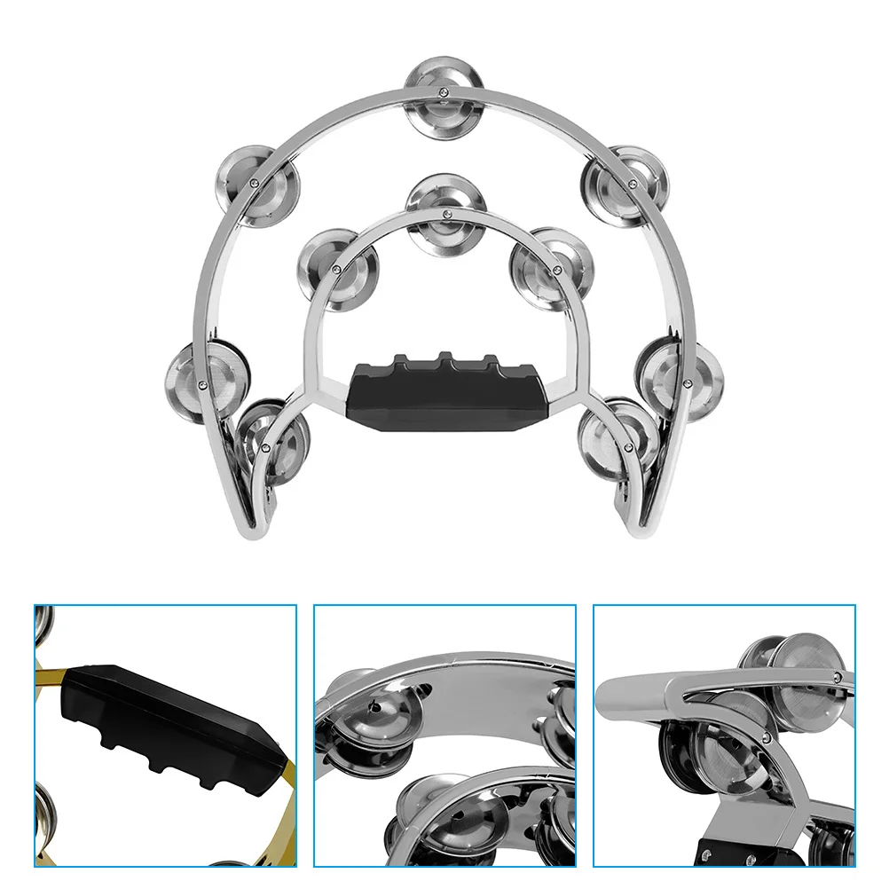 1 قطعة يده الدف صف مزدوج Abs المعادن هش الصوت للحزب Ktv الفصول الدراسية الموسيقى الاطفال الكبار التعليمية قرع