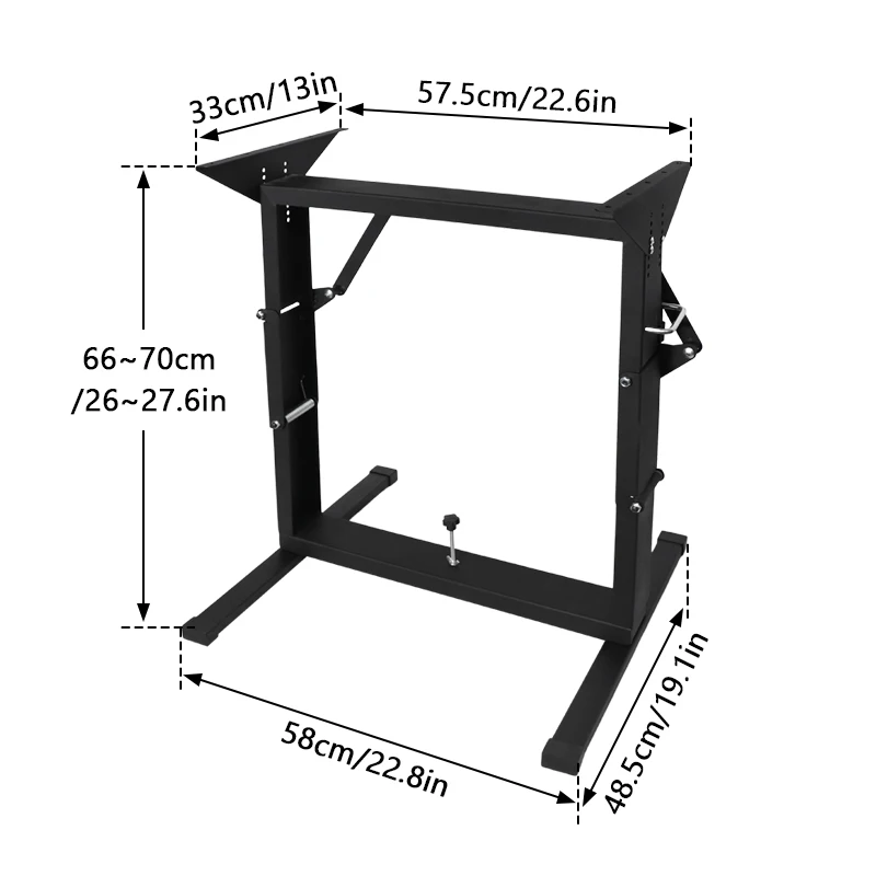 Heavy Duty Height Adjustable Folding Aluminum RV Table Leg Bed Frame Motorhome Yacht Outdoor Use Side Folding Aluminum Support