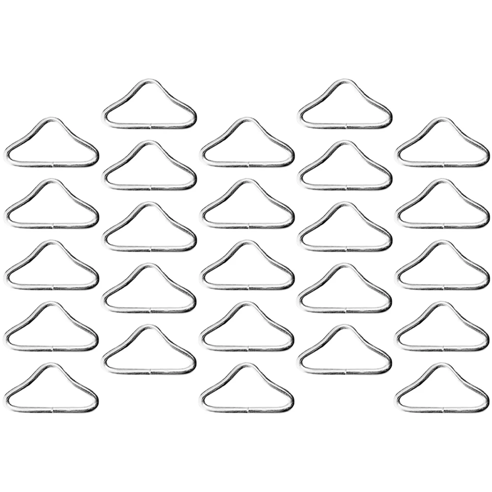 

30pcs Trampoline Triangle Buckle Replacement Parts Galvanized Steel Wire Strong Metal for Trampoline Mesh Webbing Repair