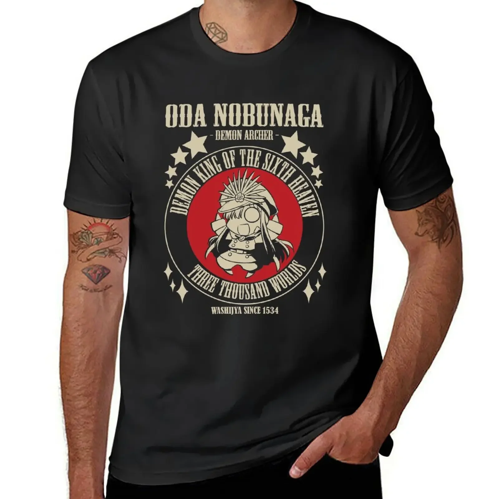 Oda Nobunaga - Demon manga T-Shirt vintage plain boys whites men summer clothing tshirts for mens designer clothes heavyweight