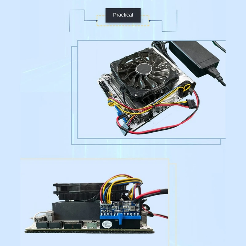 DC-ATX 160W Conversion Board 12V 160W High Power PSU 24Pin MINI ITX DC To ATX PC Power Supply