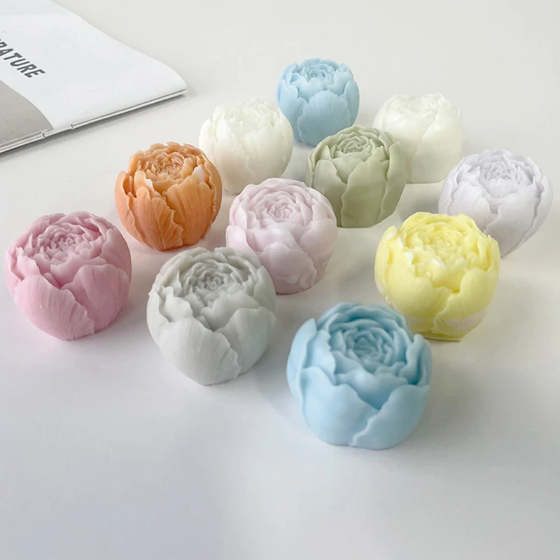 3D Roses and Peony Flower Silicone Mold - Aromatherapy, Gypsum, Soap, and Resin for Birthday, Wedding Gifts, and Home Decor