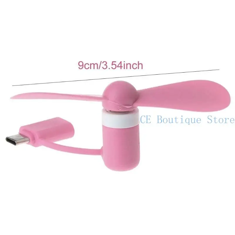 652F USB -мобильный телефон вентиляторов типа C Micro USB Cooler Handheld Moble Phone Fan