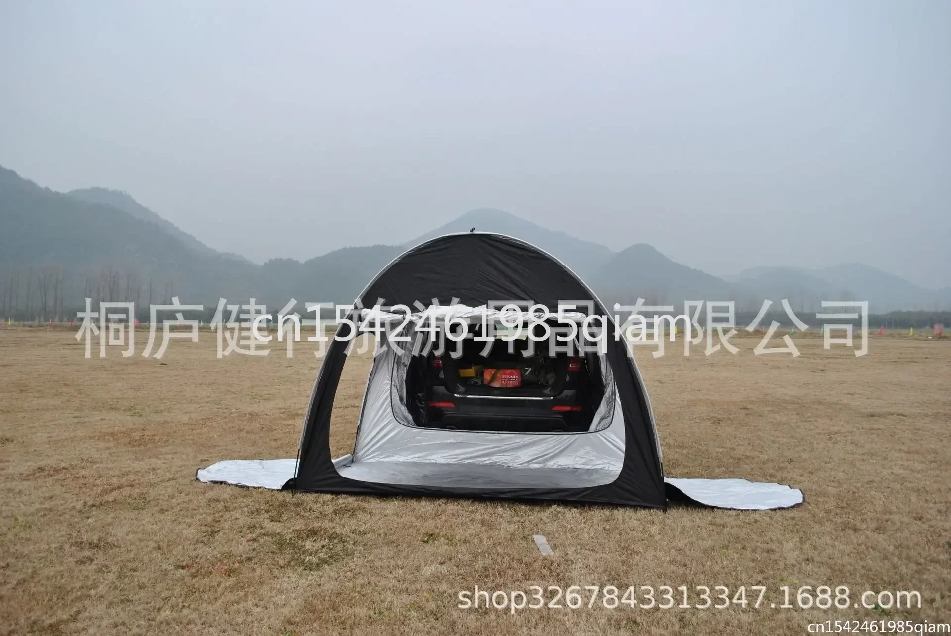 

Outdoor SUV Car Rear Extension Tent Bicycle Storage Camping Multipurpose Large Space Oxford Silver Coated Waterproof Tour
