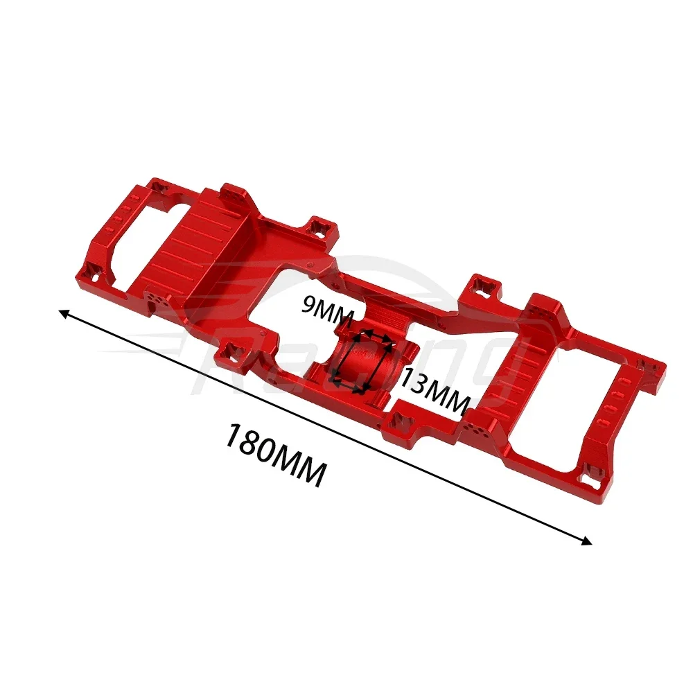 Rieles de chasis de una carrocería de modificación mejorada de aleación de Metal, Marco vacío para FMS 1/24 Xiaoqi FCX24 RC, accesorios de piezas de coche