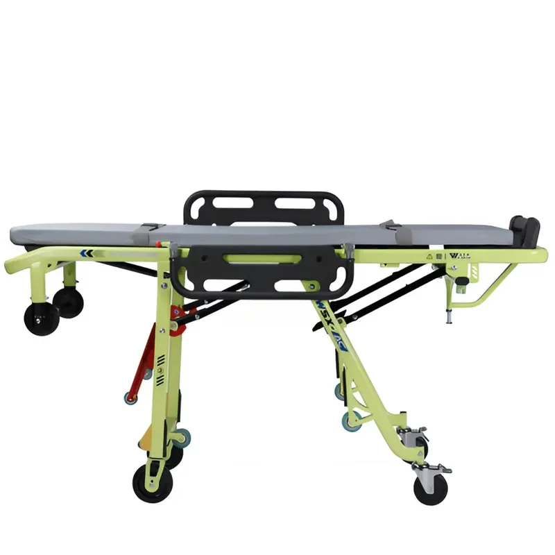 for  manual high-strength steel alloy ambulance stretcher designed to prevent secondary injury to patients