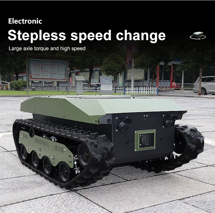 Small Crawler Dumper Truck Chassis Stair Climbing Tank Tracked Robot Chassis for Fire Fighting Robot Platform TINS-13