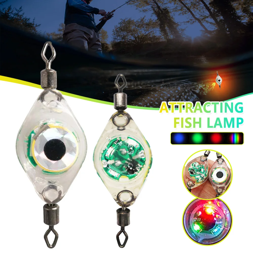 Flickering Fish Lure Light With 2 Buckle Portable Lightweight Fish Attractive Light For Sea River Fishing