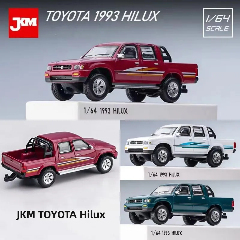 

JKM 1/64 TOYOTA Hilux Alloy Car Model Diecast Toy Classic Off-road Car Vehicle Simulation Car Model Collectibles Children Gift