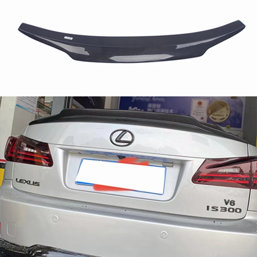 

For Lexus IS XE20 PSM Style Carbon fiber Rear Spoiler Trunk wing 2006-2012 FRP Forged carbon