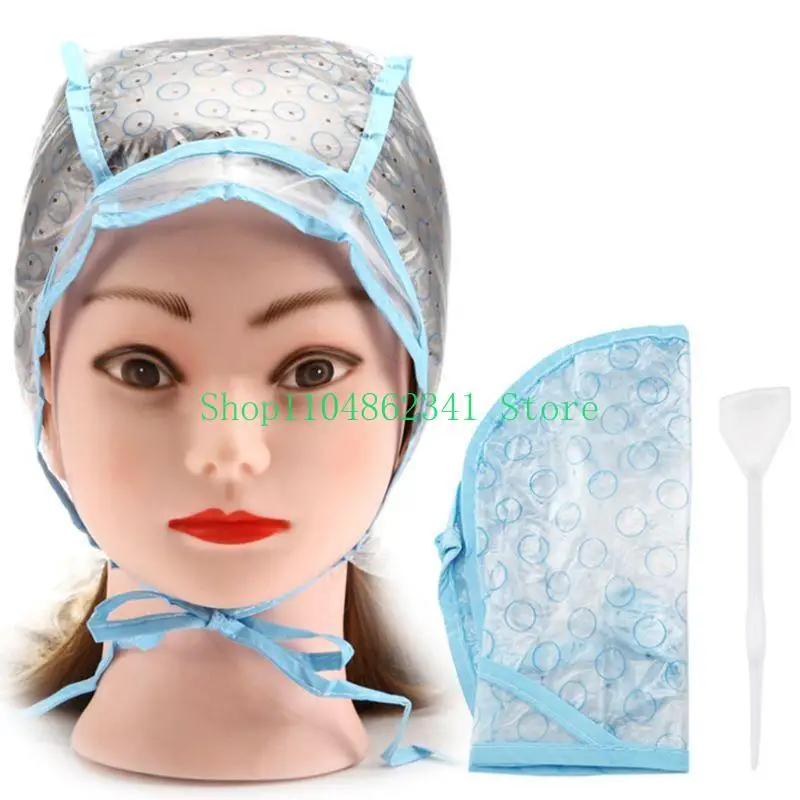 652F Disposable Adjustable Hair Dyeing Tipping Cap Hairdressing with Plastic Needle