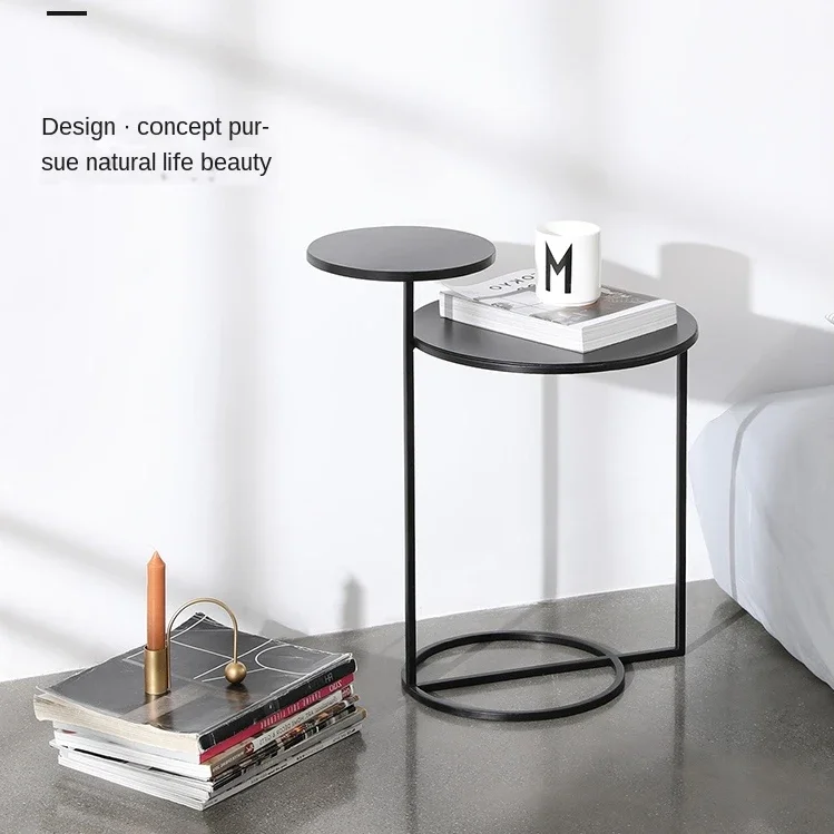 

Modern Nordic Coffee TableFashion Side DeskTwo-Layer Creative Metal DeskHome Furniture for Living Room Sofa Sides New Arrivals