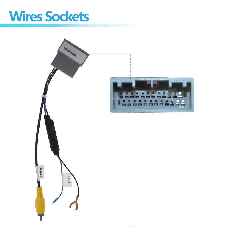 Car Reverse Camera Output Video Adapter Cable For honda 24pin Original Factory Auto Camera Video Output
