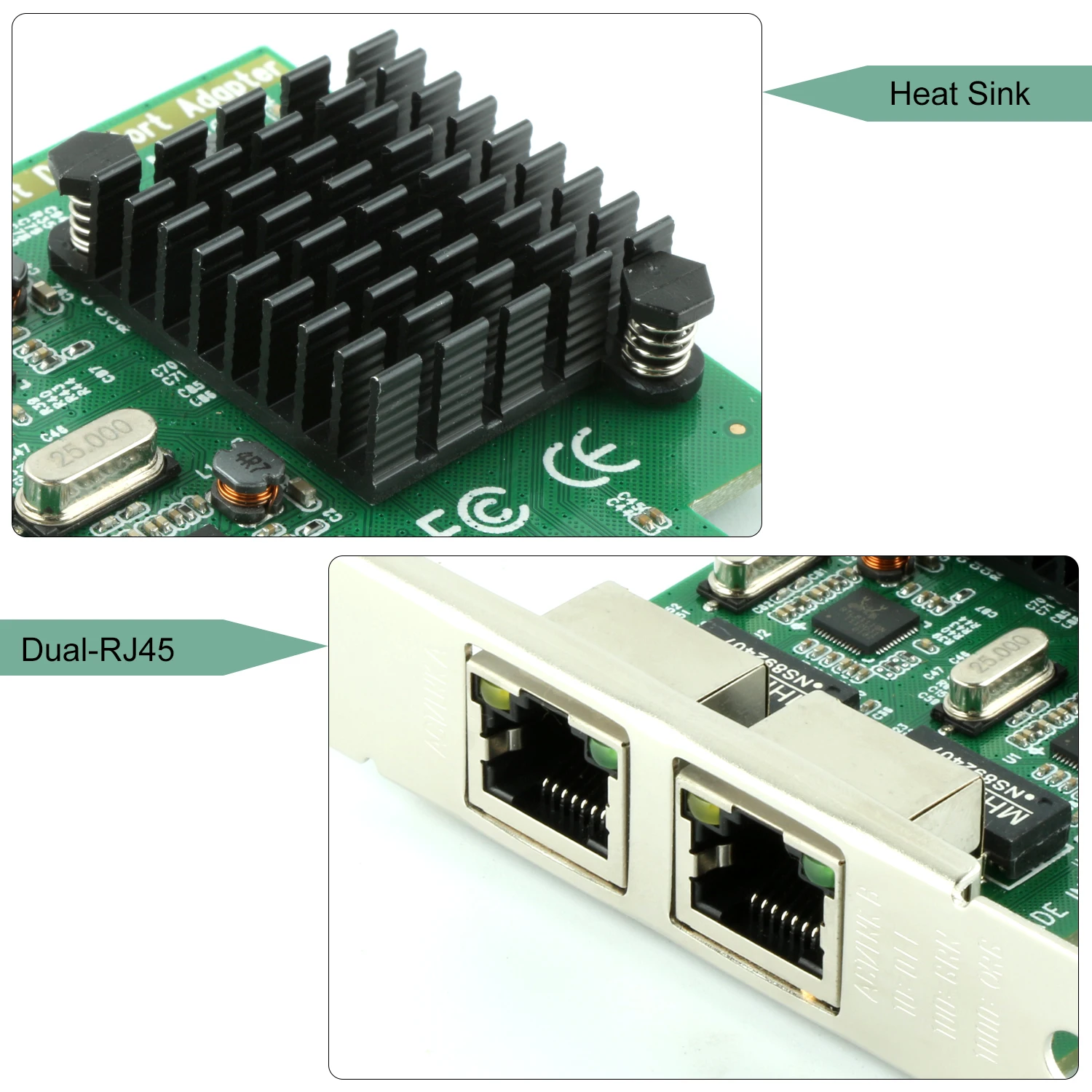 Ubit RJ45 Gigabit PCI Express Network Adapter , PCI Express PCIe Network Card Gigabit Ethernet LAN Card 10/100/1000 Mbps for