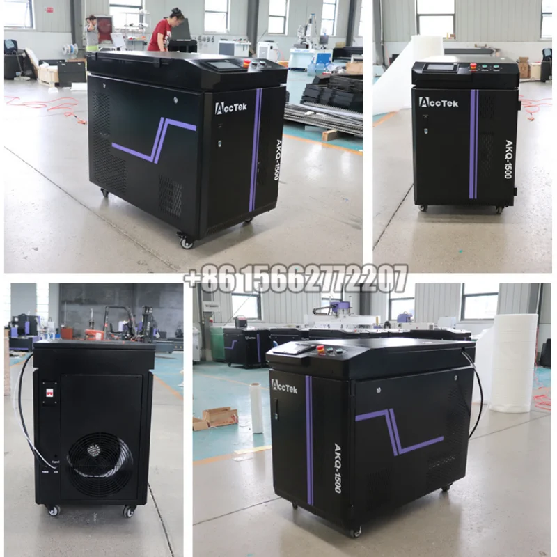 

Acctek Laser-Portable Industrial Carbon Steel Plate Laser Machine Rust Removal Paint Stripping Machine for Sale