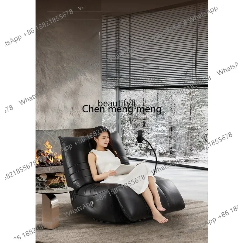 New Arrivals Genuine Leather Electric Functional Sofa New Caterpillar Shake Chair Italian Style S26