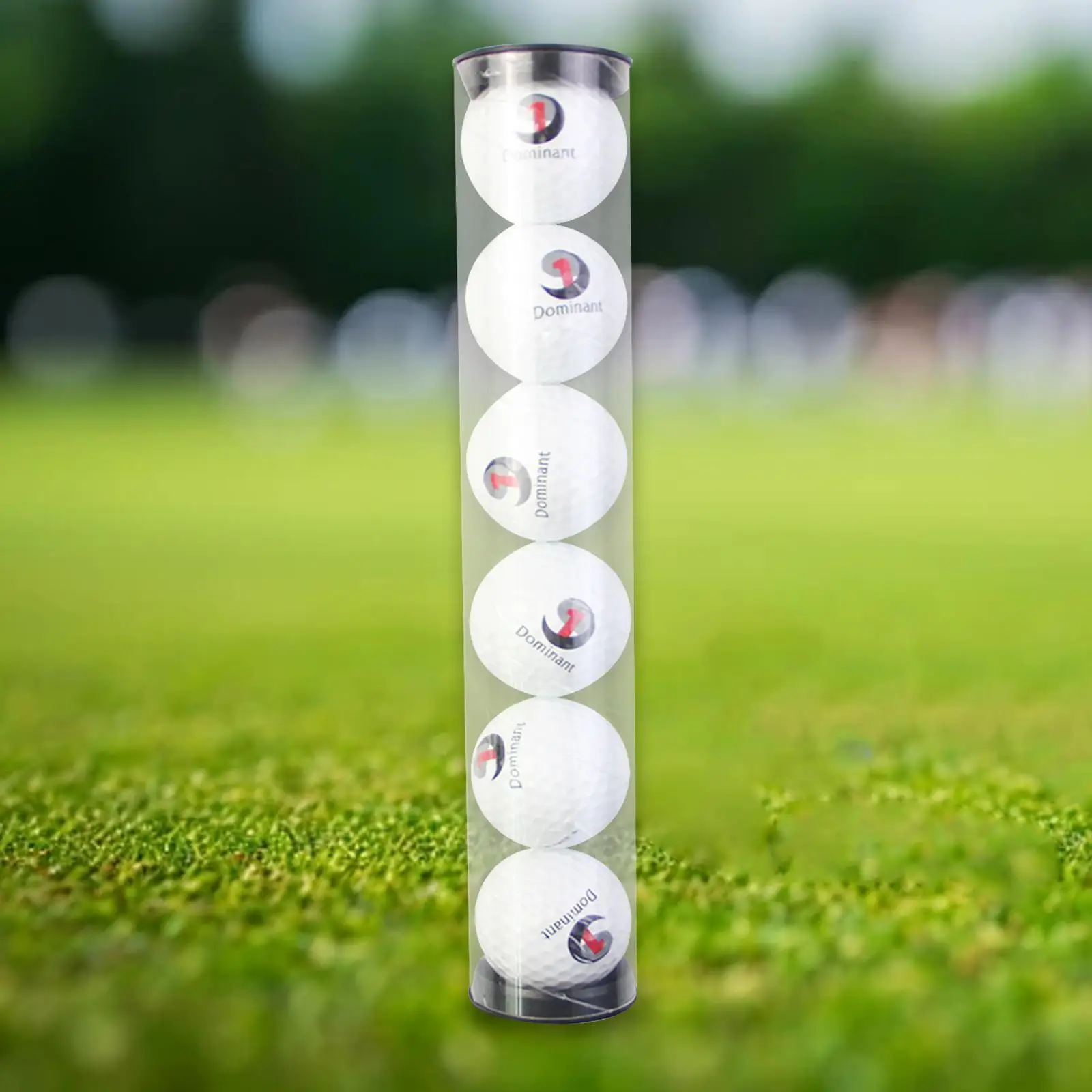 Golf Ball Storage Tube with 6 Balls Accessories Container Golf Ball Picker Tube Display Case Golf Ball Holder for Outdoor Sports