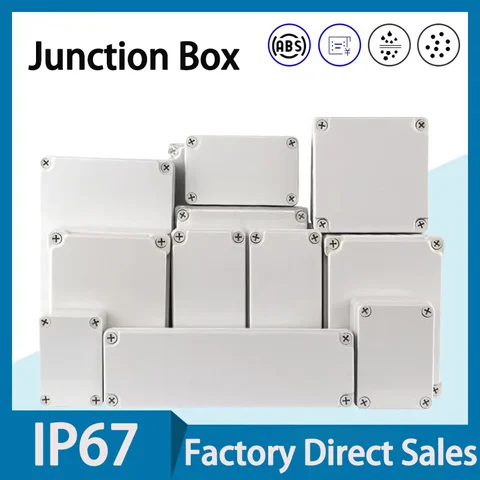 IP67 Waterproof Project ABS Junction Box for Electrical Cable Outdoor DIY Sealed Factory Direct Sales Electronic Cases