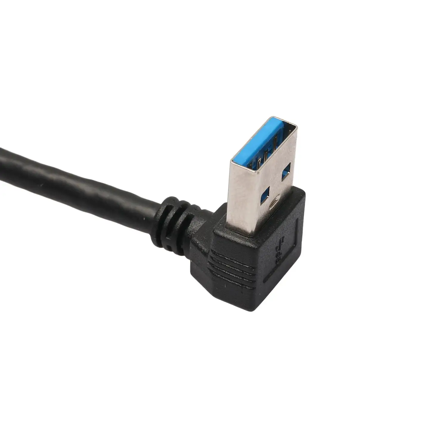 USB 3.0 Right Angle 90degree Extension Cable Male to Female Adapter Cord, 20cm