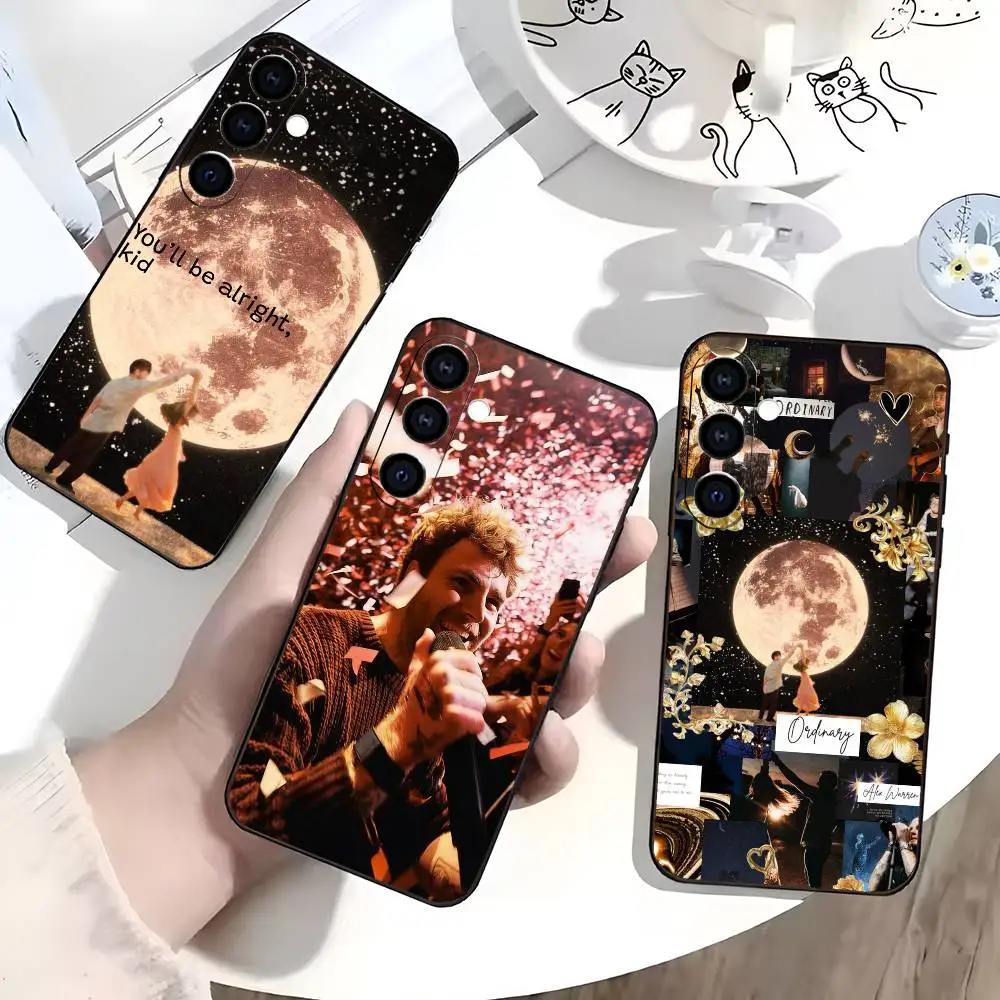 

A-Alex W-Warren Phone Case For Samsung Galaxy A73,A72,A71,A70,A53,A52,A51,Soft Silicone Black Cover