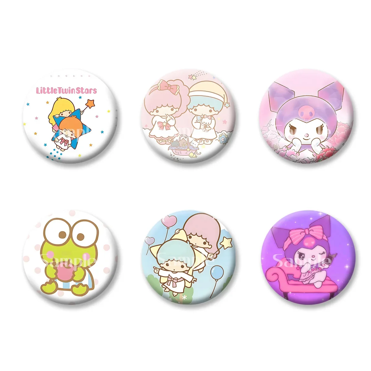 

Sanrio Little Twin Stars Hello Kitty флэш-значок карты сувенирные брелки удобное зеркало для макияжа магнит на холодильник ACG аксессуары