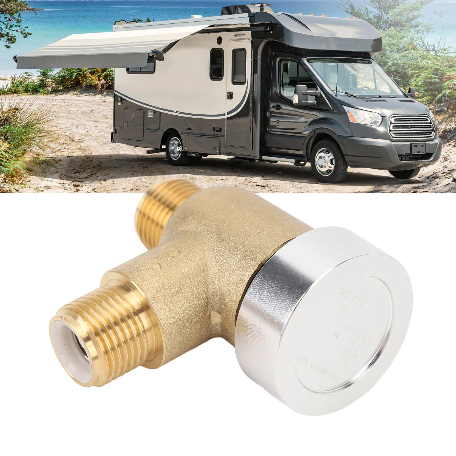 

Обратный клапан вакуумного выключателя RV 571 VAC CHK A Латунный предохранитель обратного потока RV для утечки вакуумного выключателя на системе черного бака