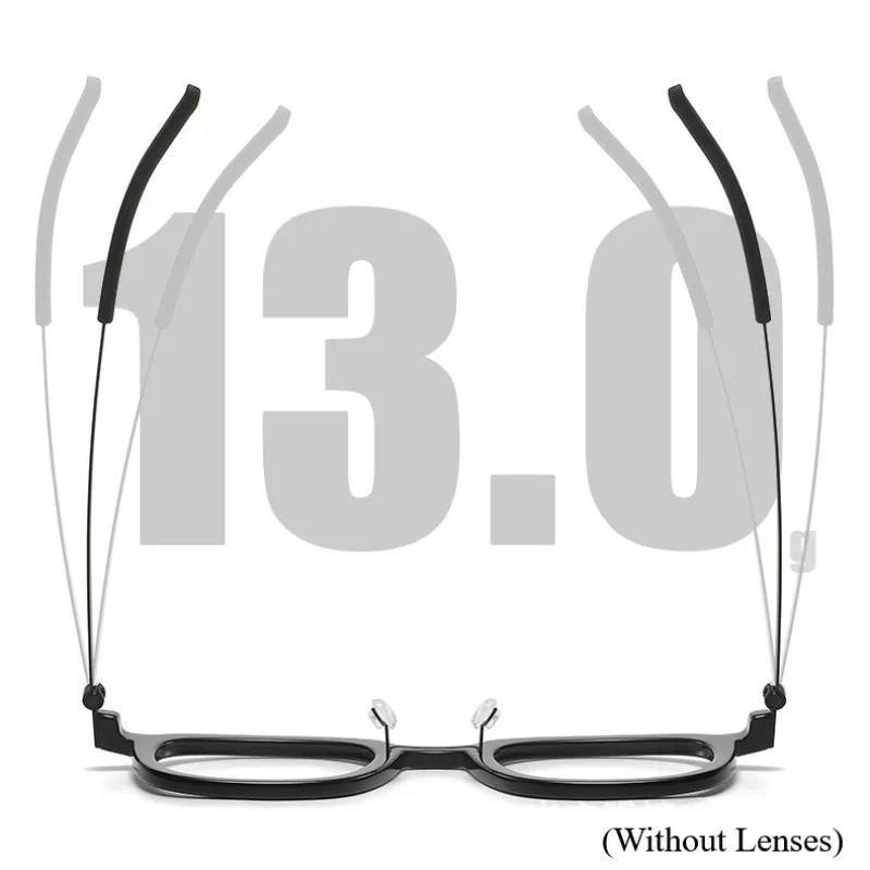 Denmark Design Pure Titanium Acetate Eyeglasses Frames Screwless Eyewear Men and Women Retro Square Clear Gray Glasses Frames