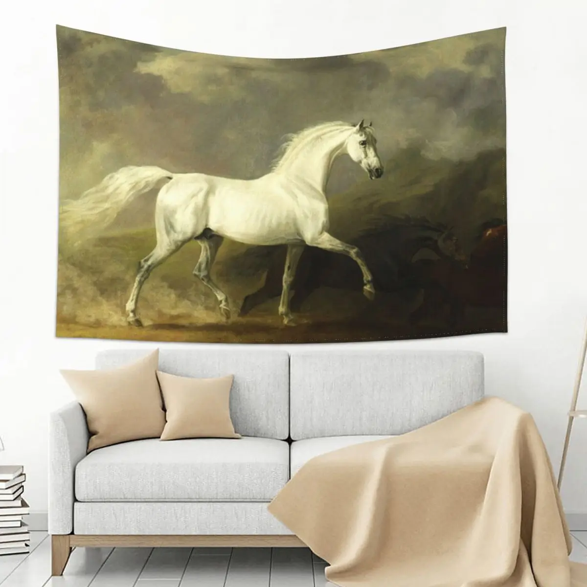 

Serene Equine Encounter Tapestry