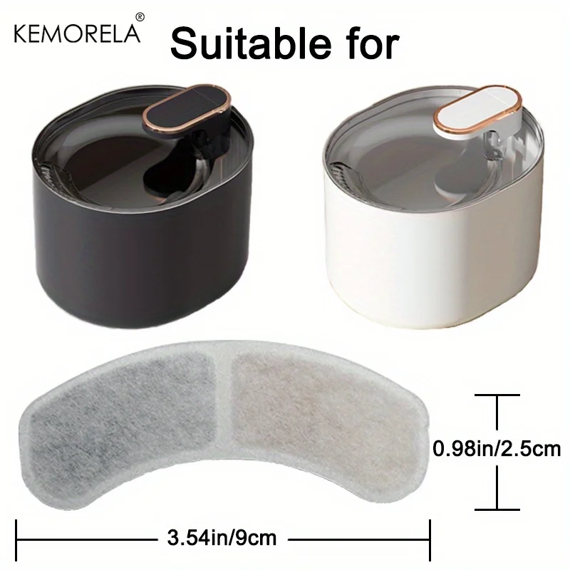 10/15 Stück Ersatzfilter für Katzenwasserspender. Geeignet für automatische Haustierwasserspender, sehr gut geeignet für den Einsatz durch Katzen. – Detail 1