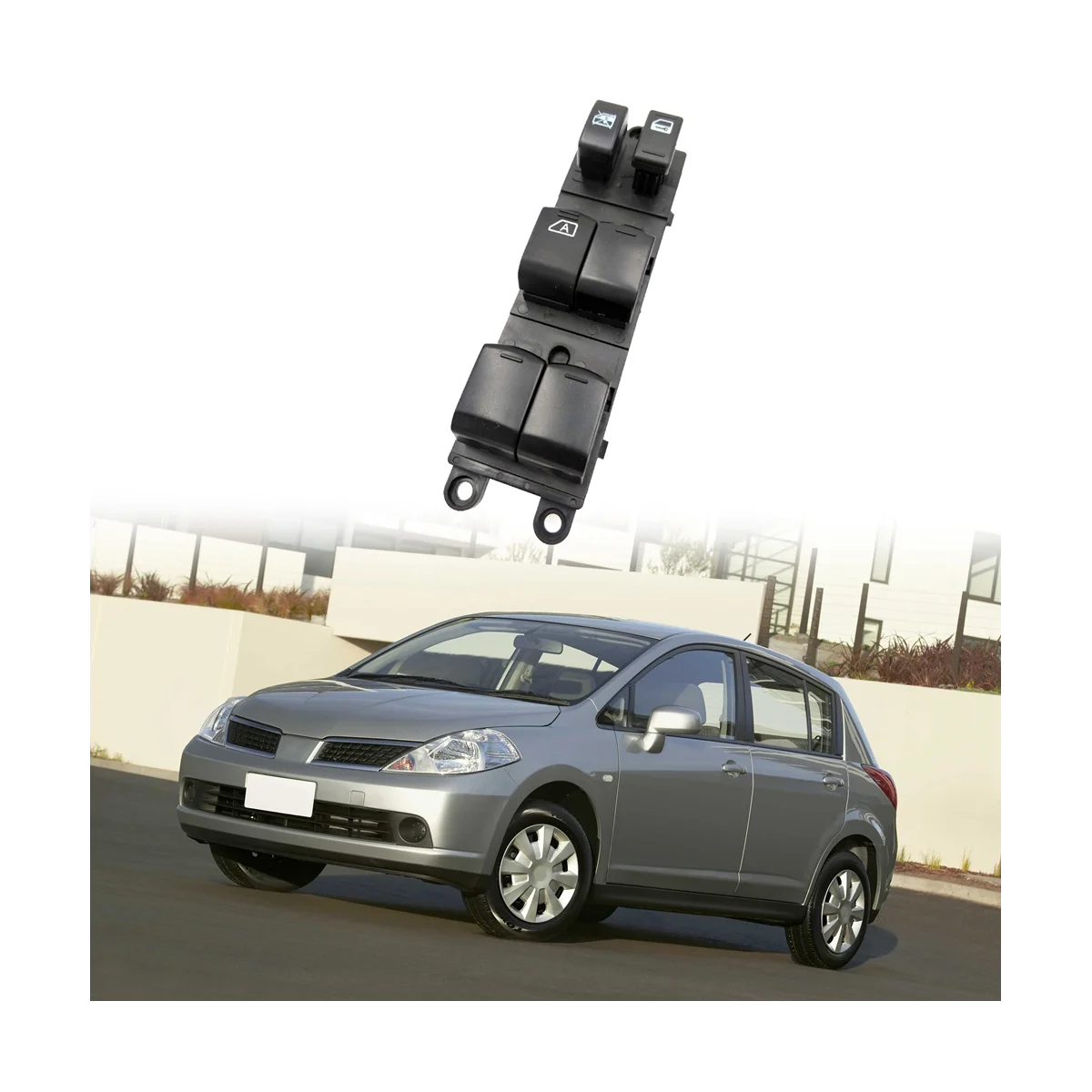 Interruptor maestro de Control de ventanas eléctricas para coche, interruptor de vidrio de puerta para Nissan TIIDA C11 SC11 C11Z VERSA S SL, 25401-1JY0A