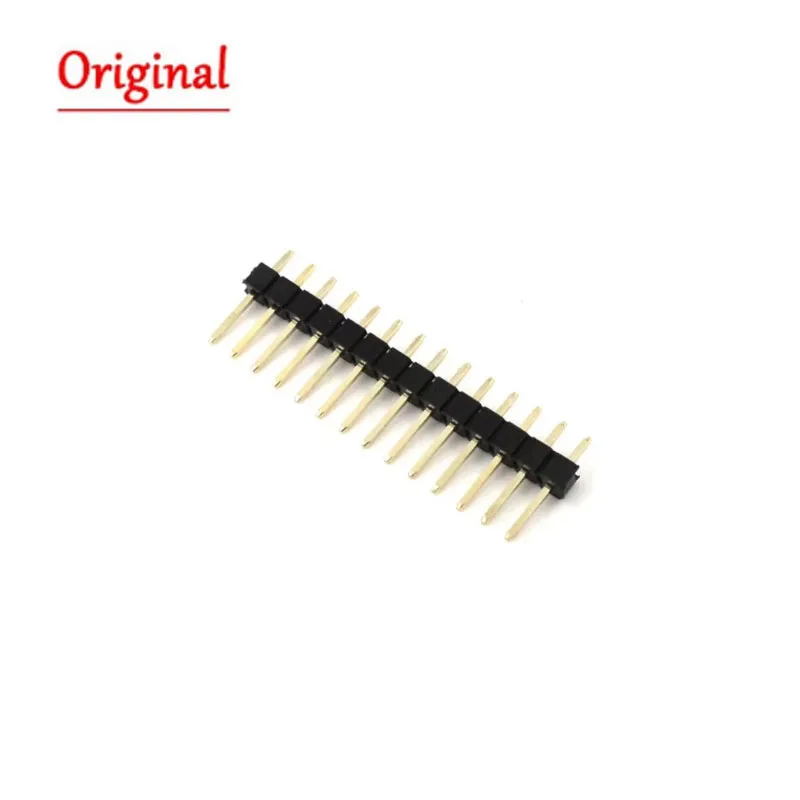 10PCS  2.54mm  Pin Header Double Row Male 1/2~40P Breakaway PCB Board Connector Strip Pinheader 1*2/2P 4P 6-40p