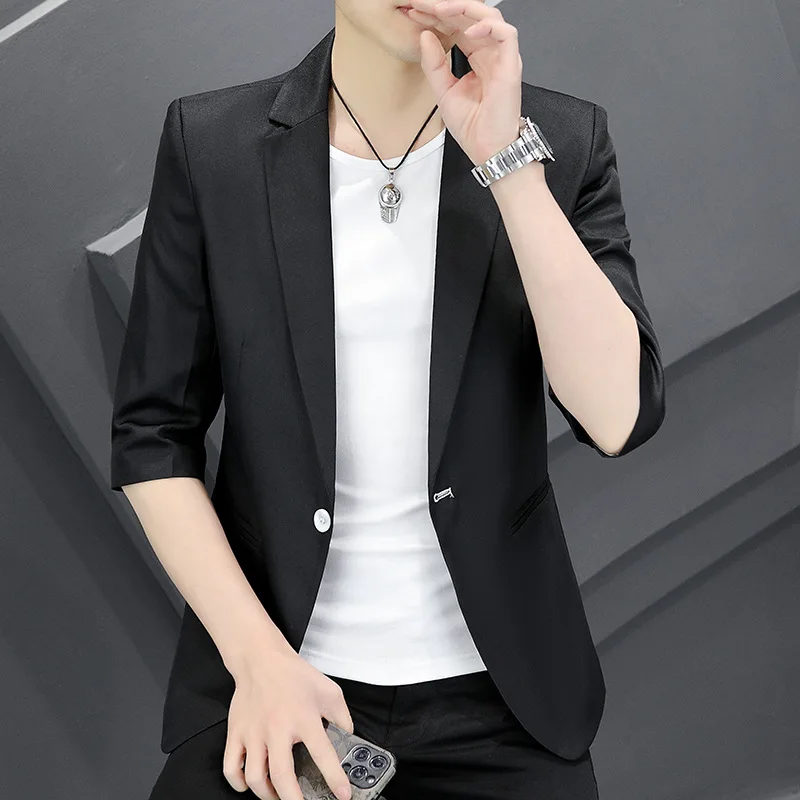 

K-3365-wedding dress men's suit suit wedding high-end feel black formal high-end men's suit