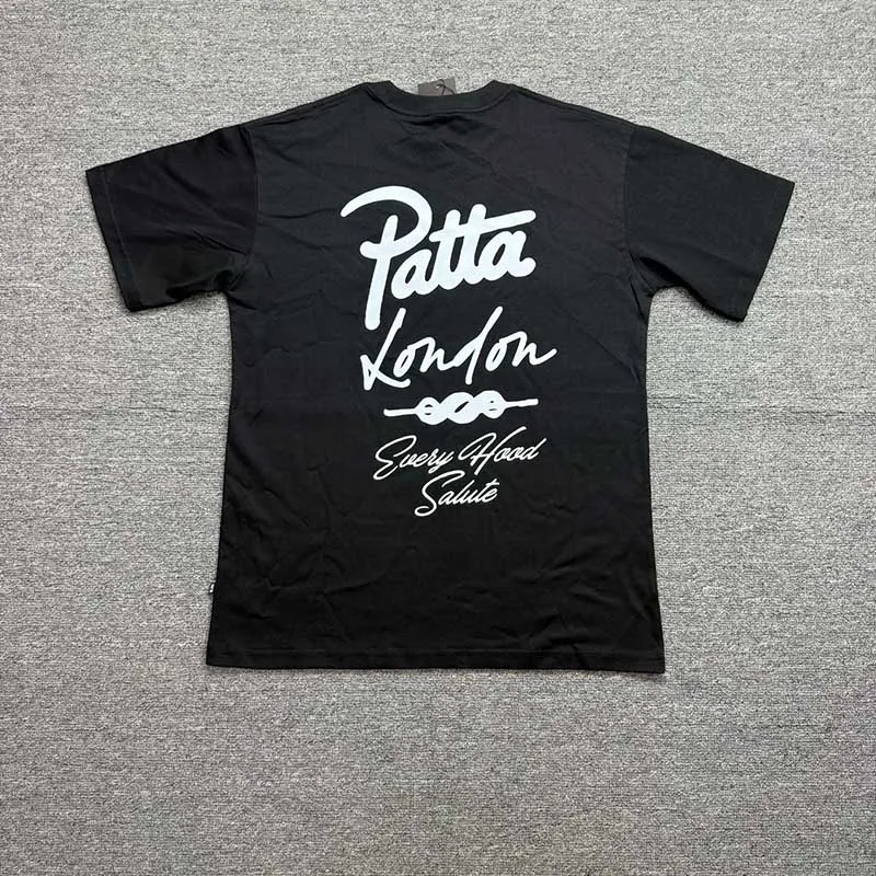 2026 New PATTA Men Women T Shirt Mini Chest Logo Back Letter Print Casual Top