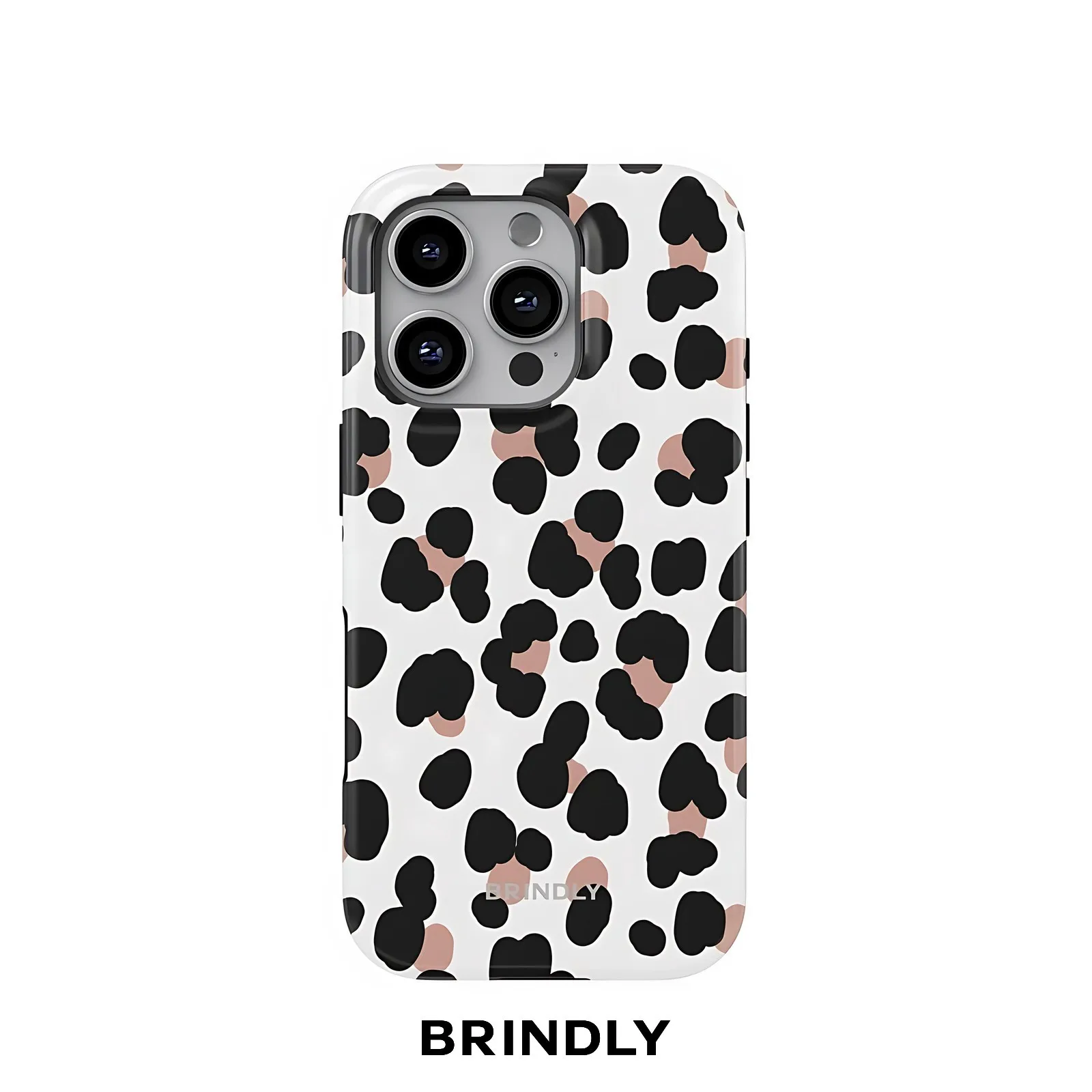Classic Cow Spot BRINDLY Phone Case for Samsung Galaxy S23 S24 S25 S26 FE Plus Ultra Edge 5G Luxury Double-layer Back Cover