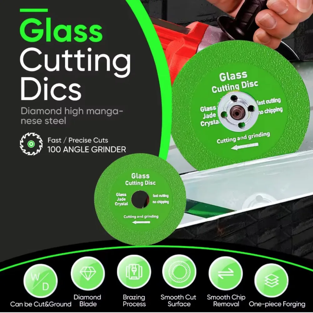 125/100/115mm Diamond Cutting Disc for Glass Marble Ceramic Tile Jade & Crystal Grinding Tool for Precise Cutting And Finishing