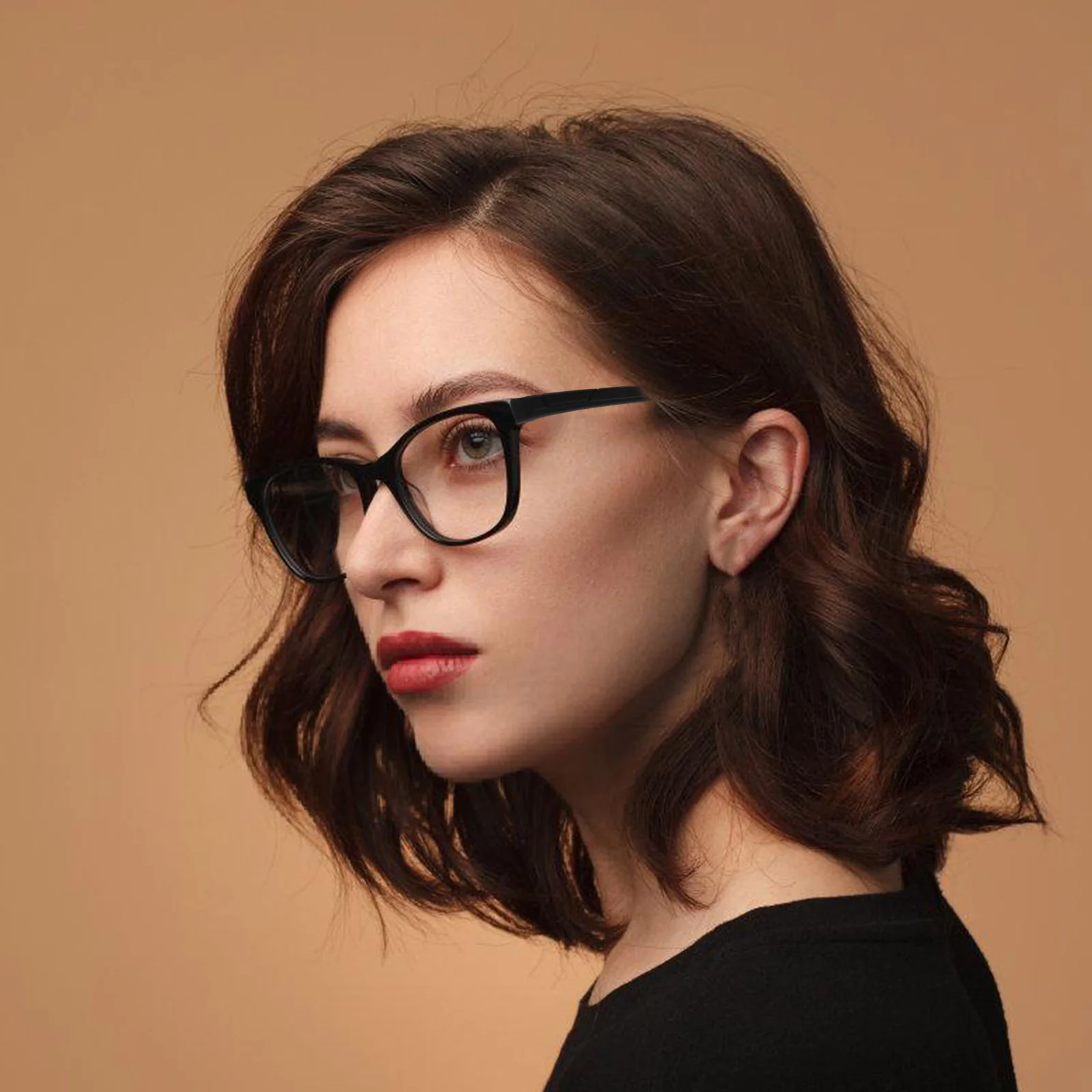 

Glasses Leg Bracket Replacement Temple Arm Eyeglasses Parts Repair Kit Supplies Frame Black Universal Fit Quality Material