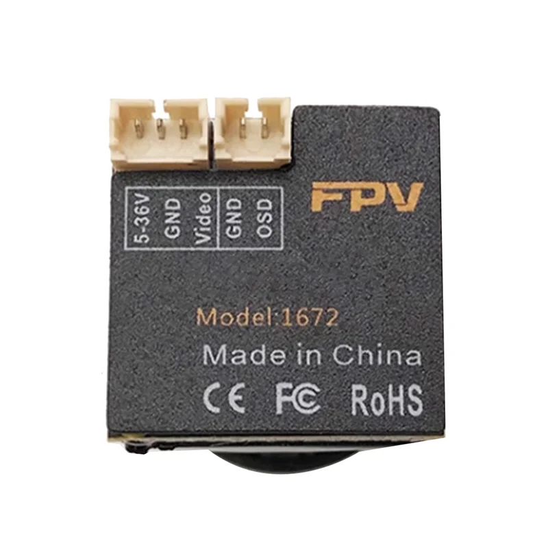 TA-For Mista Ratel FPV Camera 2000TVL 2.1Mm Lens 5MP Night Vision Camera NTSC & PAL Switchable With OSD For RC FPV Drones