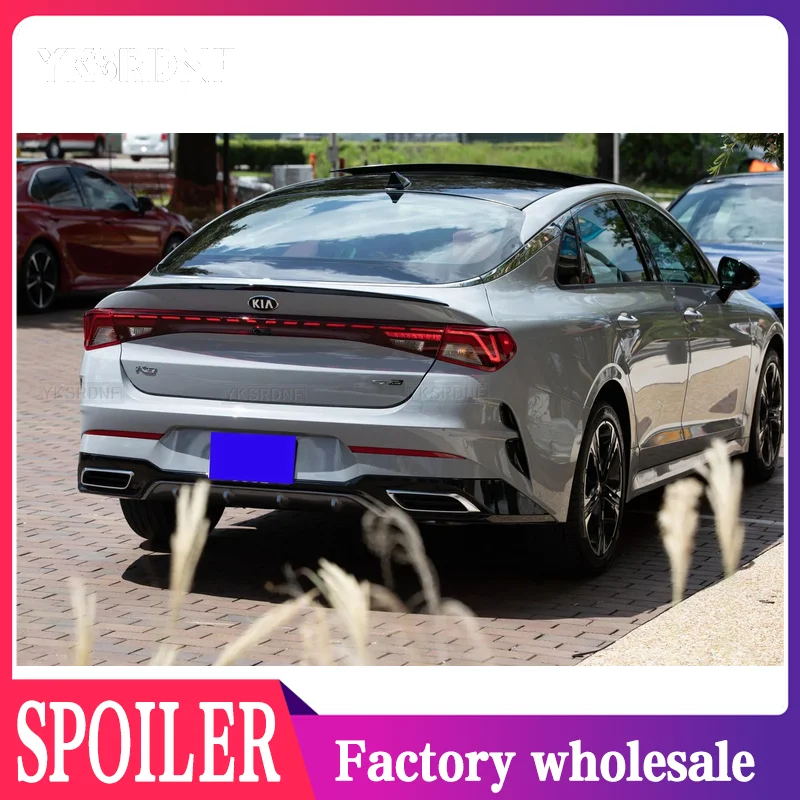 

Спойлер для Kia Optima K5 GT 2020 2021 K5 DL3, АБС-пластик, глянцевый черный задний спойлер для багажника, украшение на хвостовое крыло автомобиля