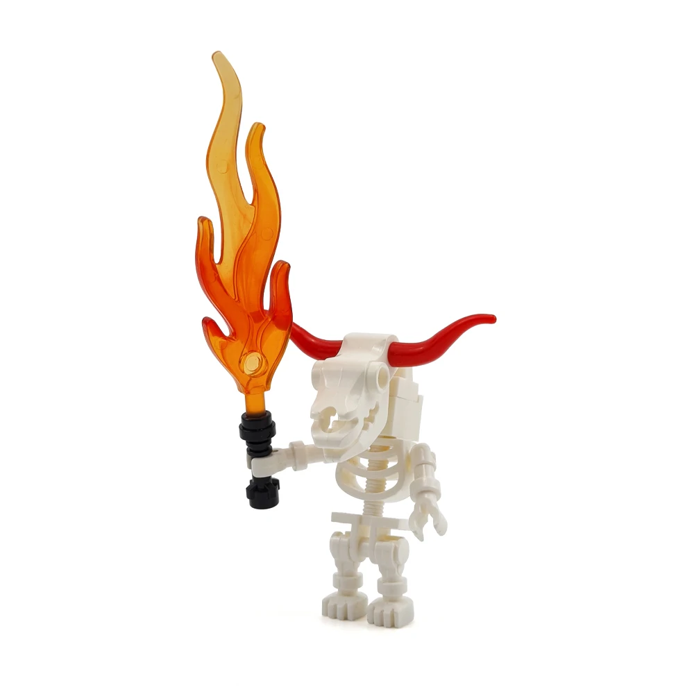 MOC Halloween Skeleton Armee Mini Puppe Bausteine DIY Zusammengebaute Bausteine Charakter Puppe Skelett Pferd Ornamente Spielzeug
