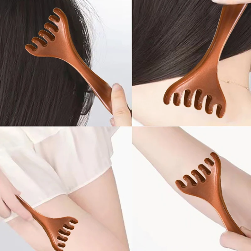 

Head Caring Comb Meridian Massage Comb Six-Claw Gua Sha Scraping Massager Wide Tooth Facial Gua Sha Scraping Body Massage Care